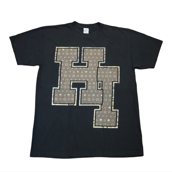 T-shirt Vintage Shaka Wear Hawaii AOP - Années 90 - Taille L - Rouge Et Jaune